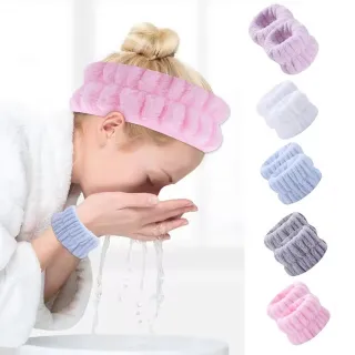 Reusable Spa Wrist Washband Soft Microfiber Towel (1 pair)